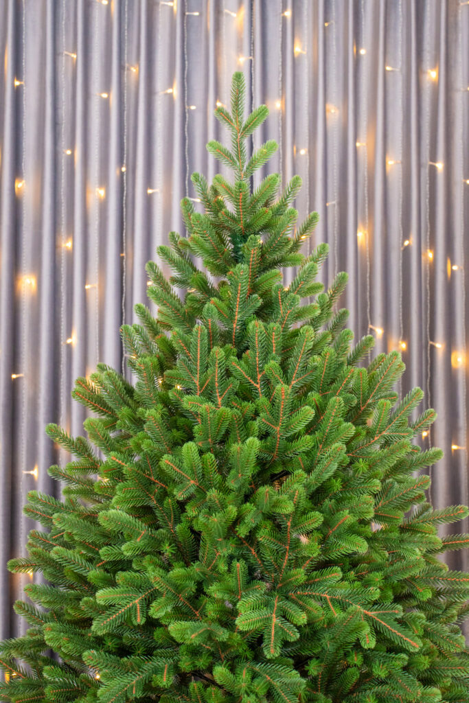 как выбрать высоту ёлки под потолок пример